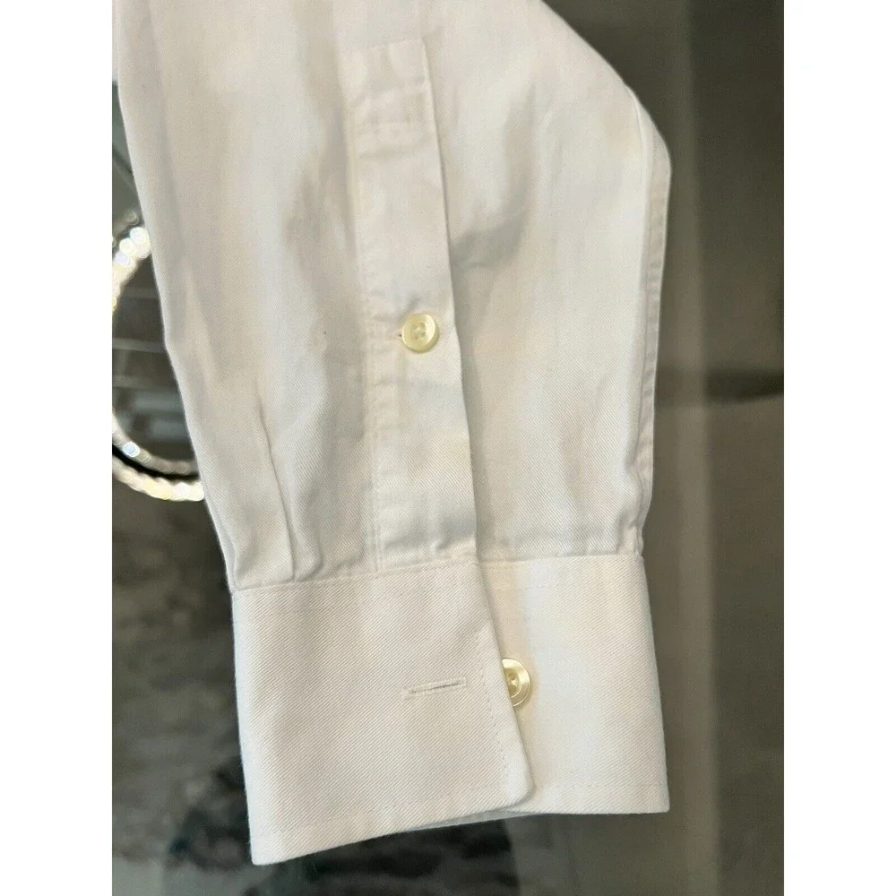 Michael Kors Shirt Mens L Large White Button Up Long Sleeve Casual Cotton Adult - Picture 8 of 16